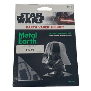 Metal Earth Star Wars Darth Vader Helmet 3D Steel Model Kit (No Glue Needed)